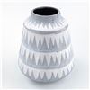 Image 3 : TRIANGLE PATTERN CERAMIC ART POTTERY FLOWER VASE