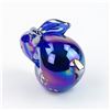 Image 3 : IRIDESCENT COBALT BLUE GLASS BUNNY PAPERWEIGHT