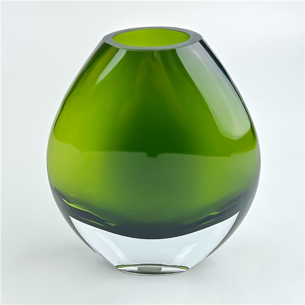 RETIRED PARTYLITE ART GLASS FLOWER VASE SCULPTURE