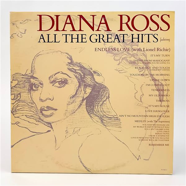 DIANA ROSS - ALL THE GREAT HITS - 2X VINYL LP RECORD