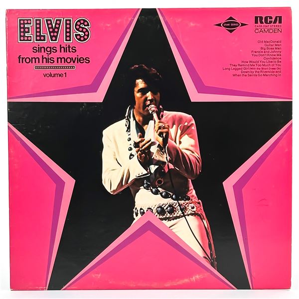 ELVIS - SINGS HITS FROM HIS MOVIES VOL 1 - LP RECORD