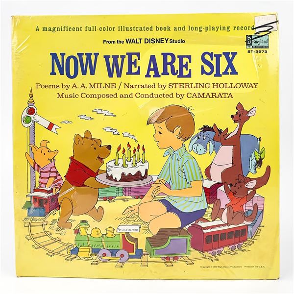 SEALED WALT DISNEY - NOW WE ARE SIX VINYL RECORD