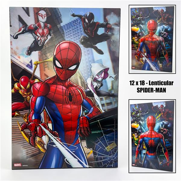 MARVEL LENTICULAR SPIDER-MAN WALL DECOR ART