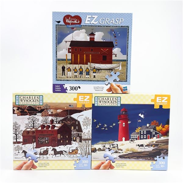 CHARLES WYSOCKI 1000 PC AMERICANA JIGSAW PUZZLES