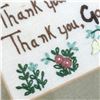 Image 3 : VTG NEEDLEPOINT EMBROIDERY SAMPLER PRAYER VERSE
