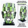 Image 1 : MEXICAN FOLK ART MAYAN AZTEC BURIAL DEATH MASK