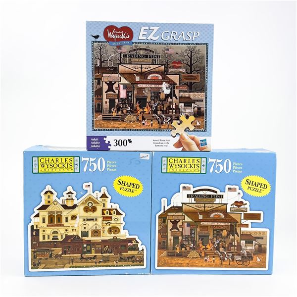 CHARLES WYSOCKI 1000 PC AMERICANA JIGSAW PUZZLES