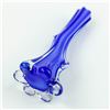Image 6 : COBALT BLUE CASED ART GLASS SOLIFLORE FLOWER VASE