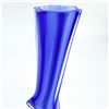 Image 7 : COBALT BLUE CASED ART GLASS SOLIFLORE FLOWER VASE