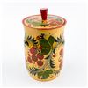 Image 4 : RUSSIAN KHOKHLOMA WOODEN FOLK ART CANISTER