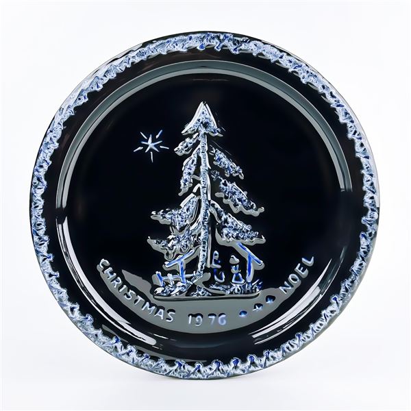 BLUE MOUNTAIN POTTERY 1ST ED CHRISTMAS ’76 PLATE