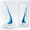Image 1 : HAND BLOWN ART GLASS SAILBOAT BOAT SCULPTURE