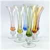 Image 4 : VTG BOHO-CHIC STYLE MULTI-COLOUR CORDIAL GLASSES