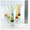 Image 9 : VTG BOHO-CHIC STYLE MULTI-COLOUR CORDIAL GLASSES