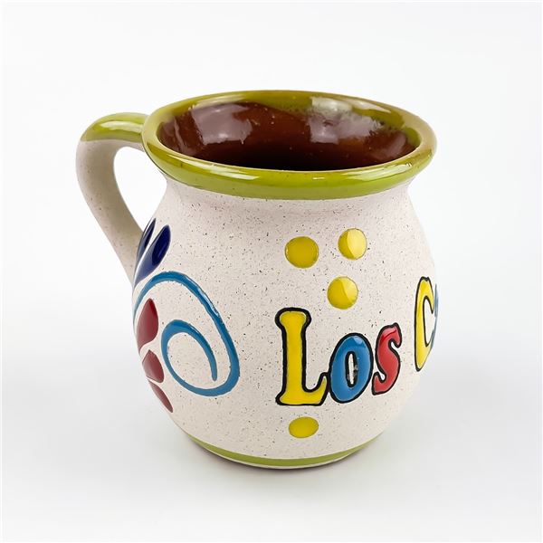 MEXICAN CLAY ART POTTERY COFFEE MUG - TALAVERA