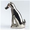 Image 4 : SILVER TONE METAL CHROME DOG SCULPTURE FIGURINE
