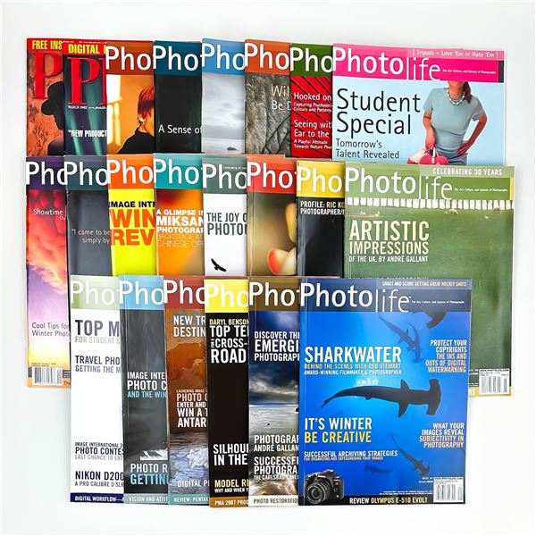 22 PHOTO LIFE MAGAZINE LOT - PHOTOGRAPHY CAMERA