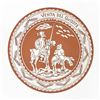 Image 1 : HAND CRAFTED DON QUIXOTE & SANCHO PANZA PLATE