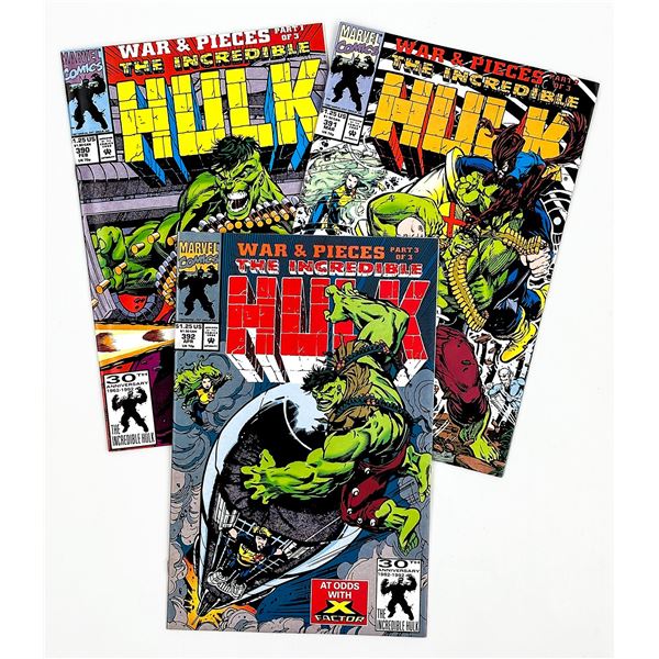THE INCREDIBLE HULK #390, #391, #392 - WAR & PIECES