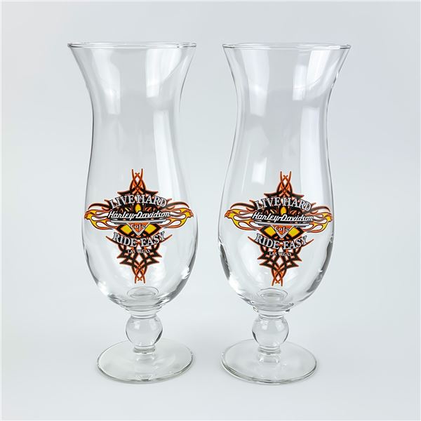 HARLEY DAVIDSON CAFE LAS VEGAS HURRICANE GLASSES