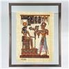 Image 1 : HAND PAINTED SIGNED EGYPTIAN PAPYRUS RAMSES ISIS