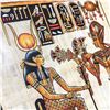 Image 4 : HAND PAINTED SIGNED EGYPTIAN PAPYRUS RAMSES ISIS