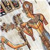Image 5 : HAND PAINTED SIGNED EGYPTIAN PAPYRUS RAMSES ISIS