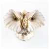 Image 10 : VINTAGE KITSCHY FOLK ART SEA SHELL OWL SCULPTURE