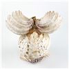 Image 11 : VINTAGE KITSCHY FOLK ART SEA SHELL OWL SCULPTURE
