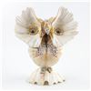 Image 1 : VINTAGE KITSCHY FOLK ART SEA SHELL OWL SCULPTURE