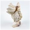 Image 4 : VINTAGE KITSCHY FOLK ART SEA SHELL OWL SCULPTURE
