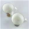 Image 10 : VINTAGE DUCHESS BONE CHINA BLUE BOY & PINKY CUPS