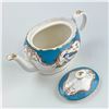 Image 10 : CRACE TEAWARE TEAPOT BIRDS PEACOCK BLUE PATTERN
