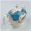 Image 7 : CRACE TEAWARE TEAPOT BIRDS PEACOCK BLUE PATTERN