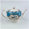 Image 8 : CRACE TEAWARE TEAPOT BIRDS PEACOCK BLUE PATTERN