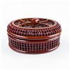 Image 5 : HAND MADE LACQUERED BEADED BAMBOO BASKET BOX