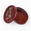 Image 7 : HAND MADE LACQUERED BEADED BAMBOO BASKET BOX