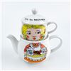 Image 1 : NOVELTY STACKING “TEA FOR MOTHER” TEAPOT & CUP