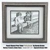 Image 1 : BERNIE BROWN PENCIL SKETCH ART PRINT POTTY BREAK