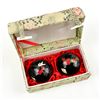Image 1 : VTG PAIR OF CHINESE CHIME BAODING BALLS - DRAGONS