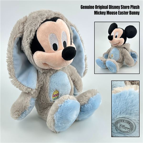 ORIGINAL DISNEY STORE MICKEY MOUSE EASTER BUNNY