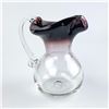 Image 1 : HAND BLOWN CRANBERRY GLASS COLOUR PITCHER
