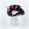 Image 2 : HAND BLOWN CRANBERRY GLASS COLOUR PITCHER