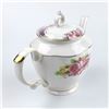 Image 4 : VINTAGE FLORAL CABBAGE ROSE PORCELAIN TEAPOT