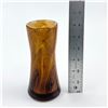 Image 10 : VINTAGE 6.25” BROWN AMBER SWIRL ART GLASS VASE