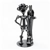 Image 4 : NUTS & BOLTS SKIER METAL ART SCULPTURE CHARACTER