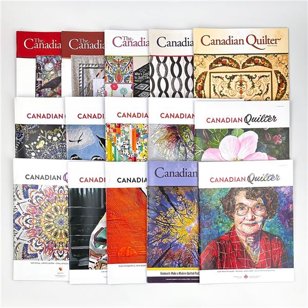 15 CANADIAN QUILTER MAGAZINES QUILT CRAFT BOOKS