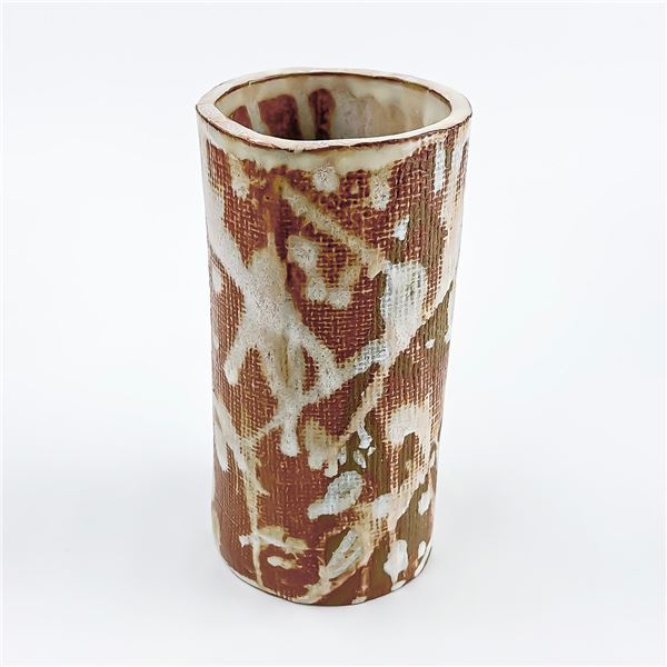 HAND MADE ABSTRACT BRUTALIST STYLE POTTERY VASE