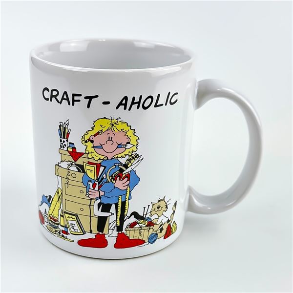 MCCALL CRAFT-AHOLIC IN STITCHES COFFEE MUG CUP
