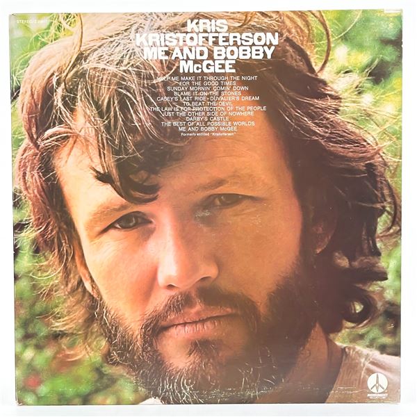 KRIS KRISTOFFERSON - ME AND BOBBY MCGEE - VINYL LP